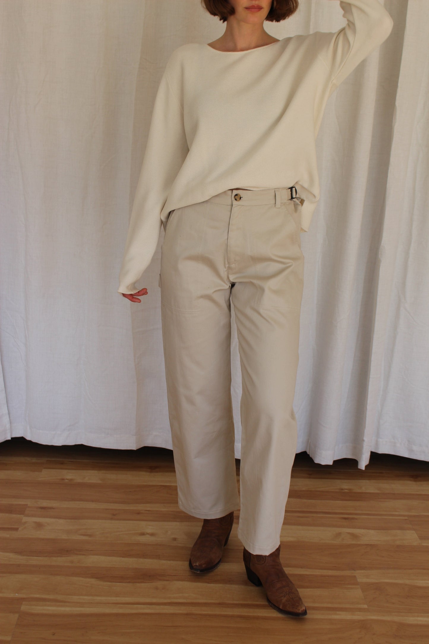 Ingrid Cotton Twill Carpenter Pant
