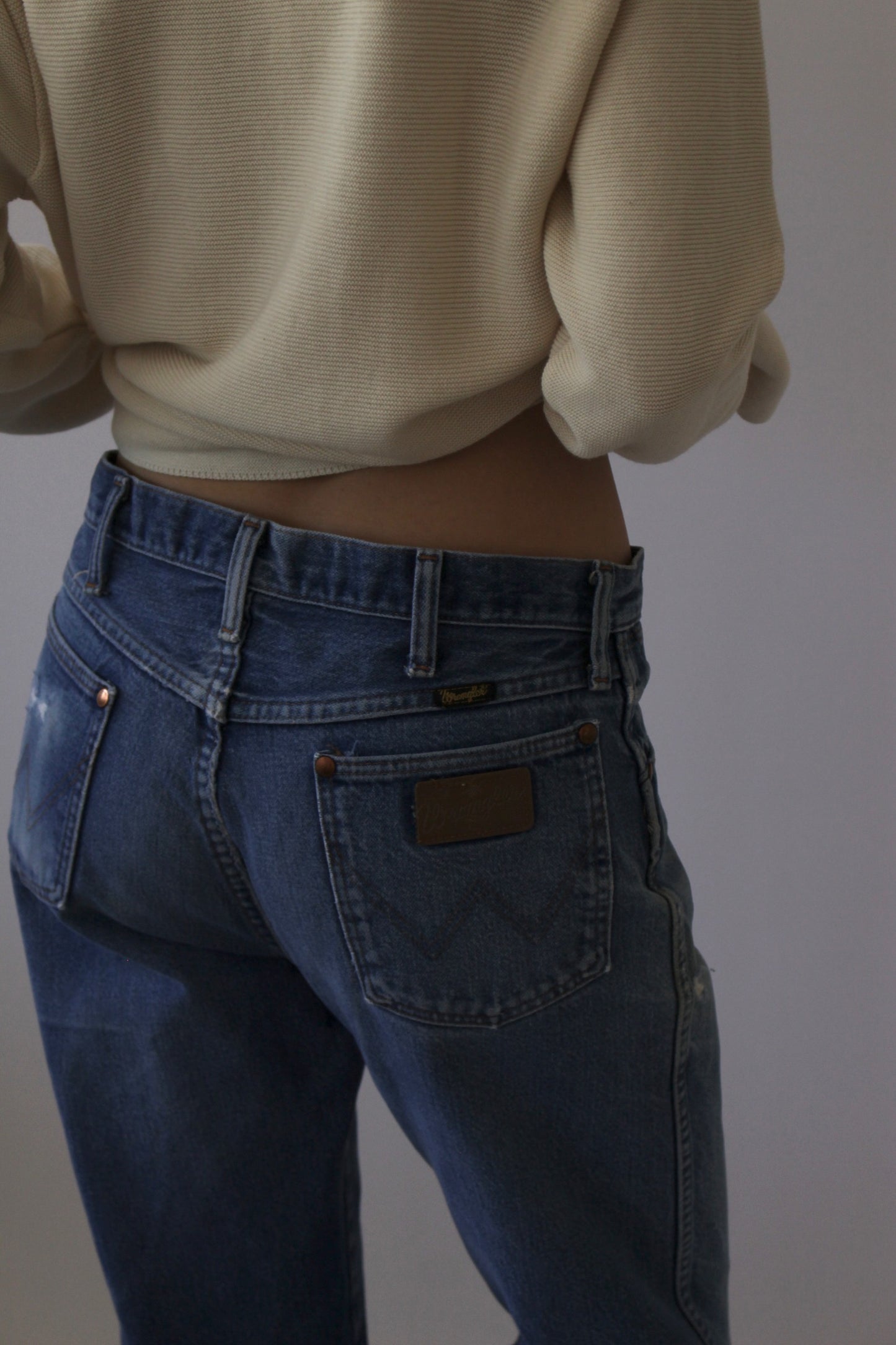 Vintage Distressed Wrangler Denim