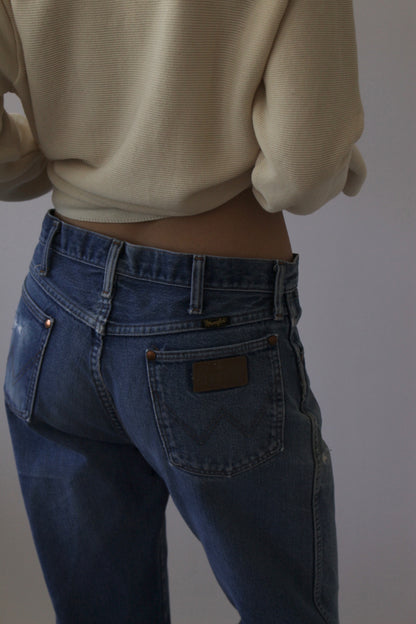 Vintage Distressed Wrangler Denim