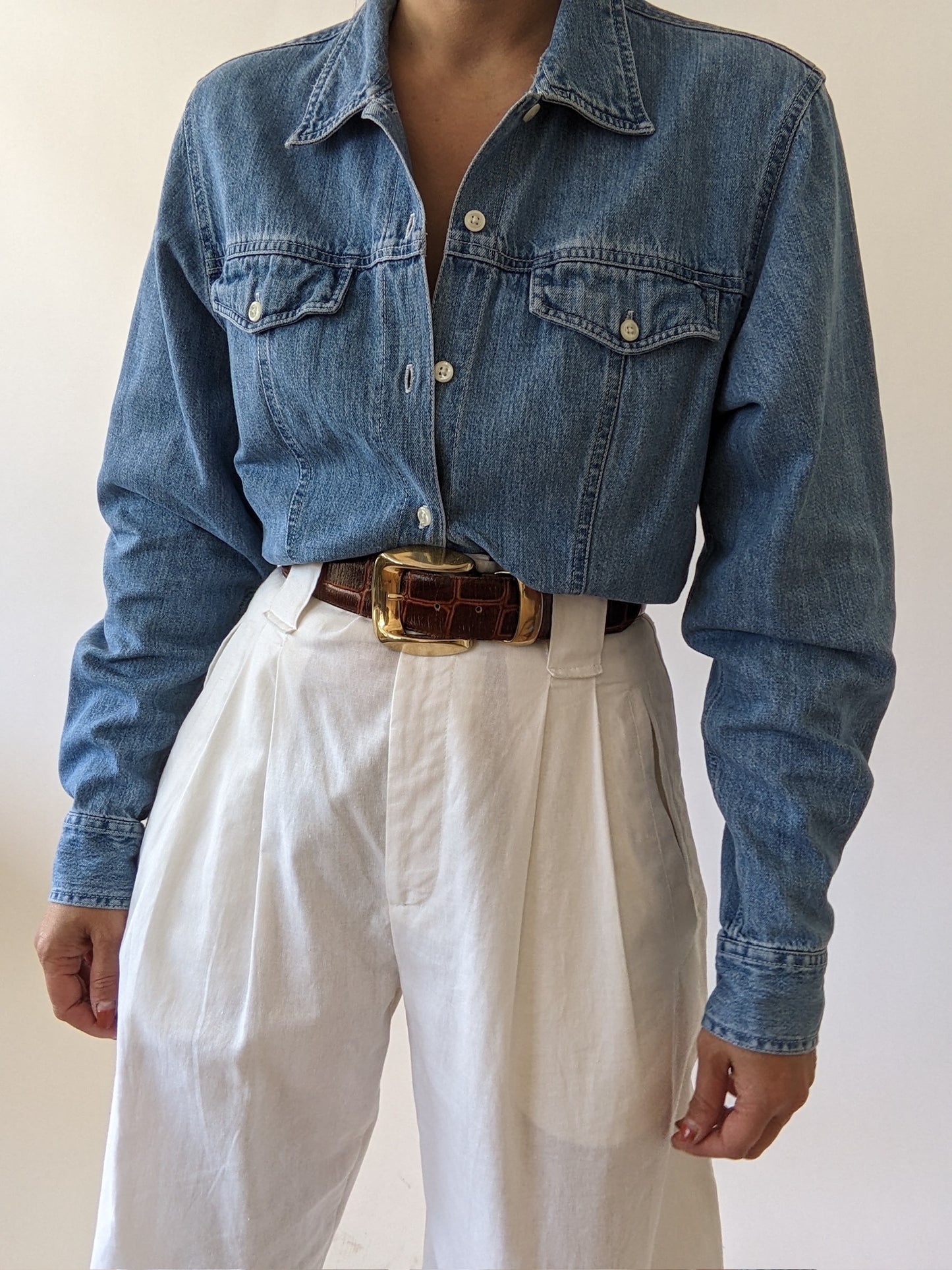 Vintage Tailored Denim Shirt
