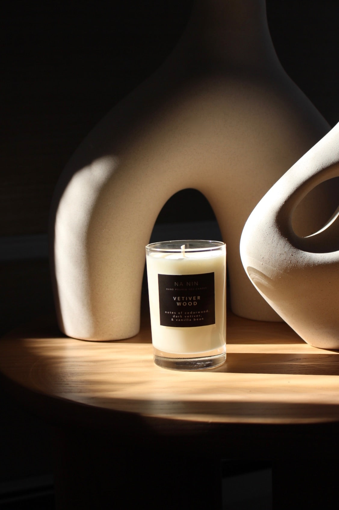 Vetiver Wood Candle / Available in 5oz & 8oz