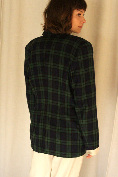 Vintage Woven Plaid Jacket