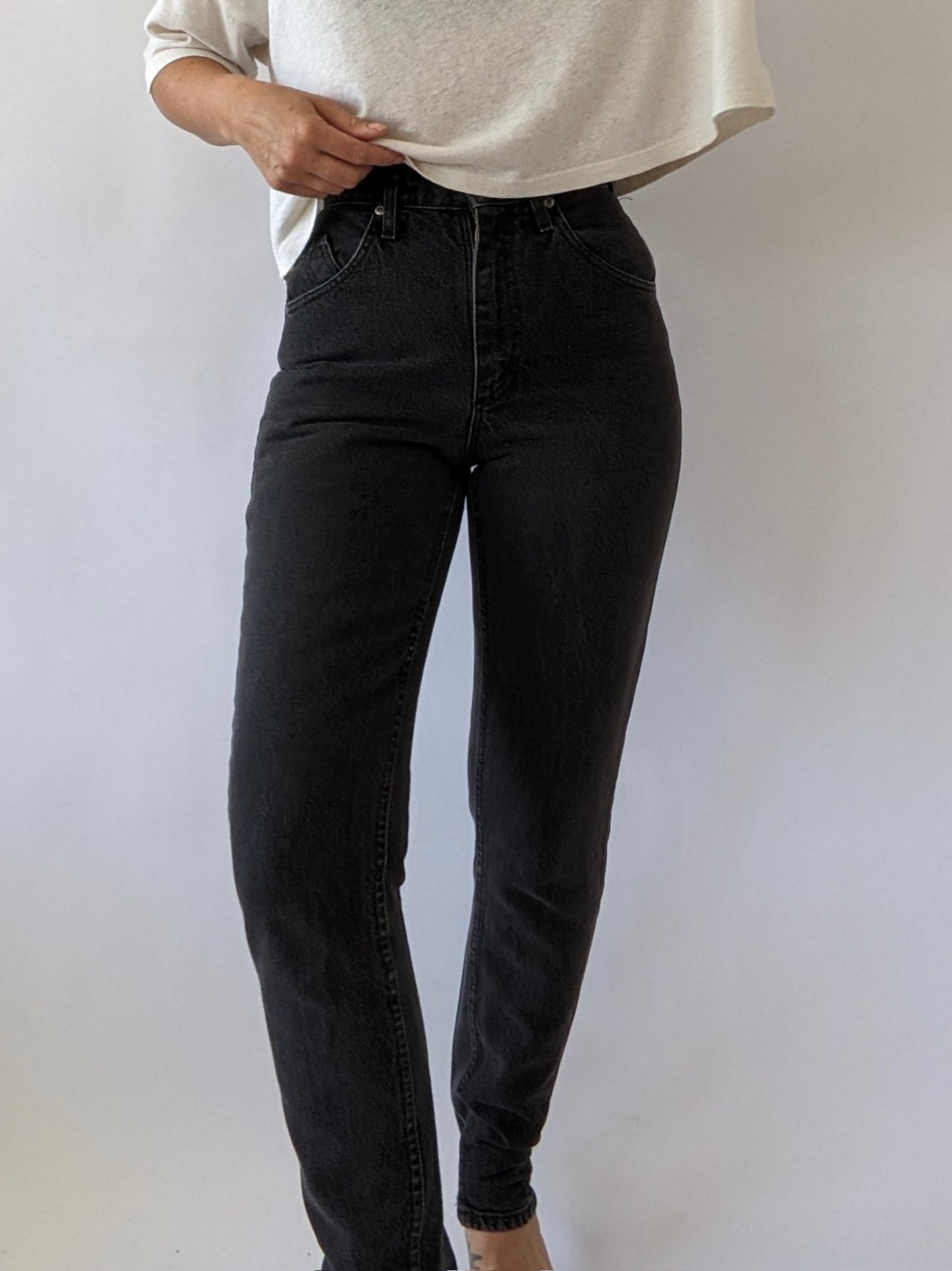 Vintage Faded Black Lee Denim