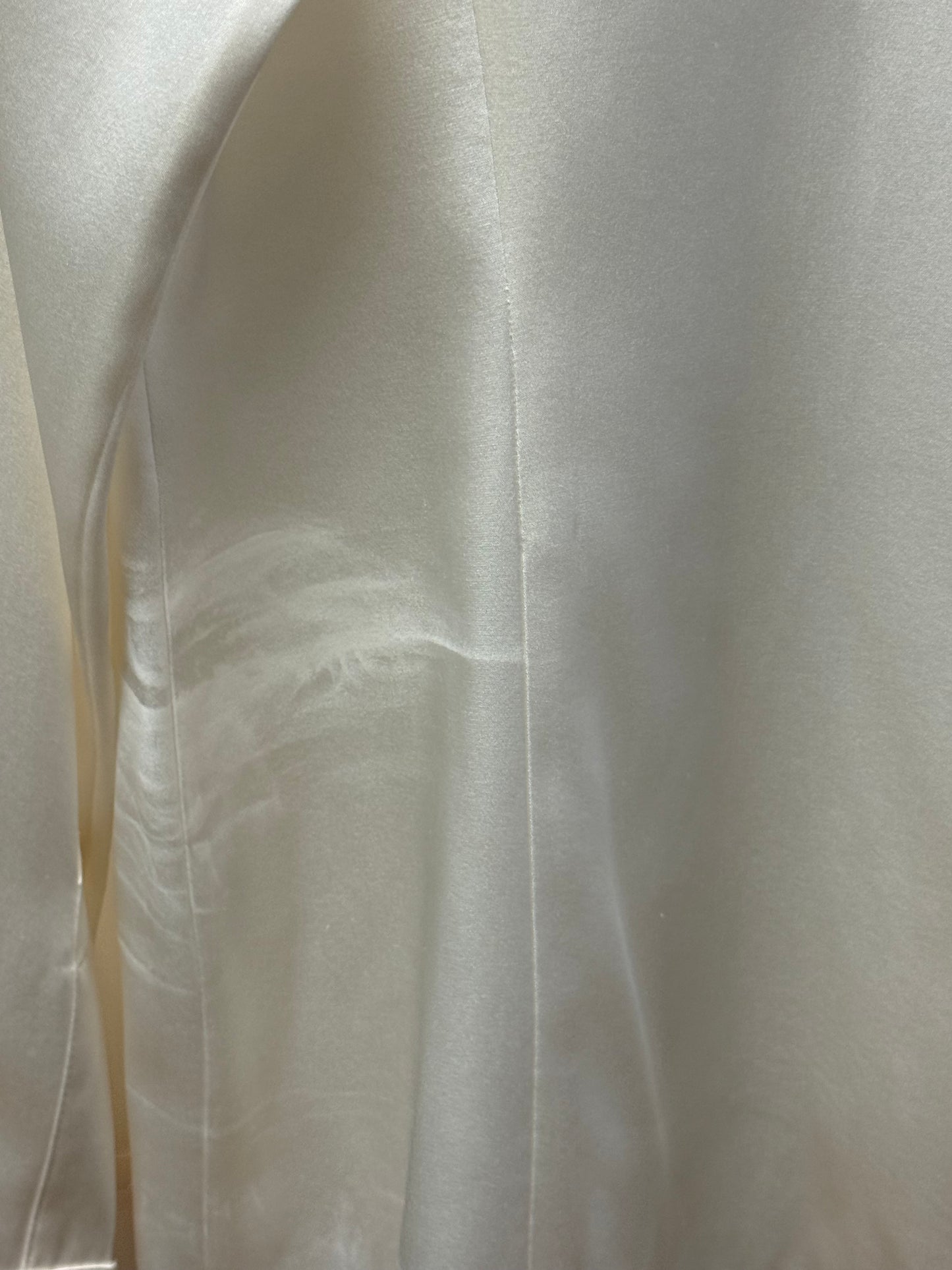 Vintage Pearl Satin Silk Blouse