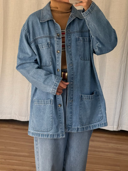 Vintage Denim Chore Jacket
