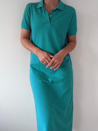 Vintage Belted Cotton Polo Dress