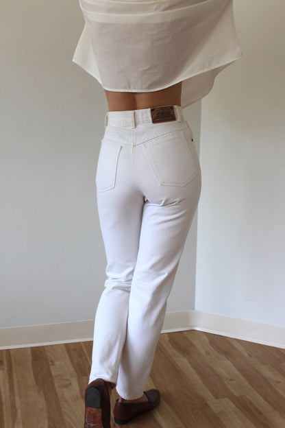 Favorite Vintage High Rise White Denim