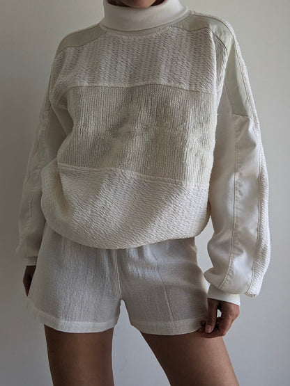 Favorite Vintage Textured Turtleneck Sweatshirt