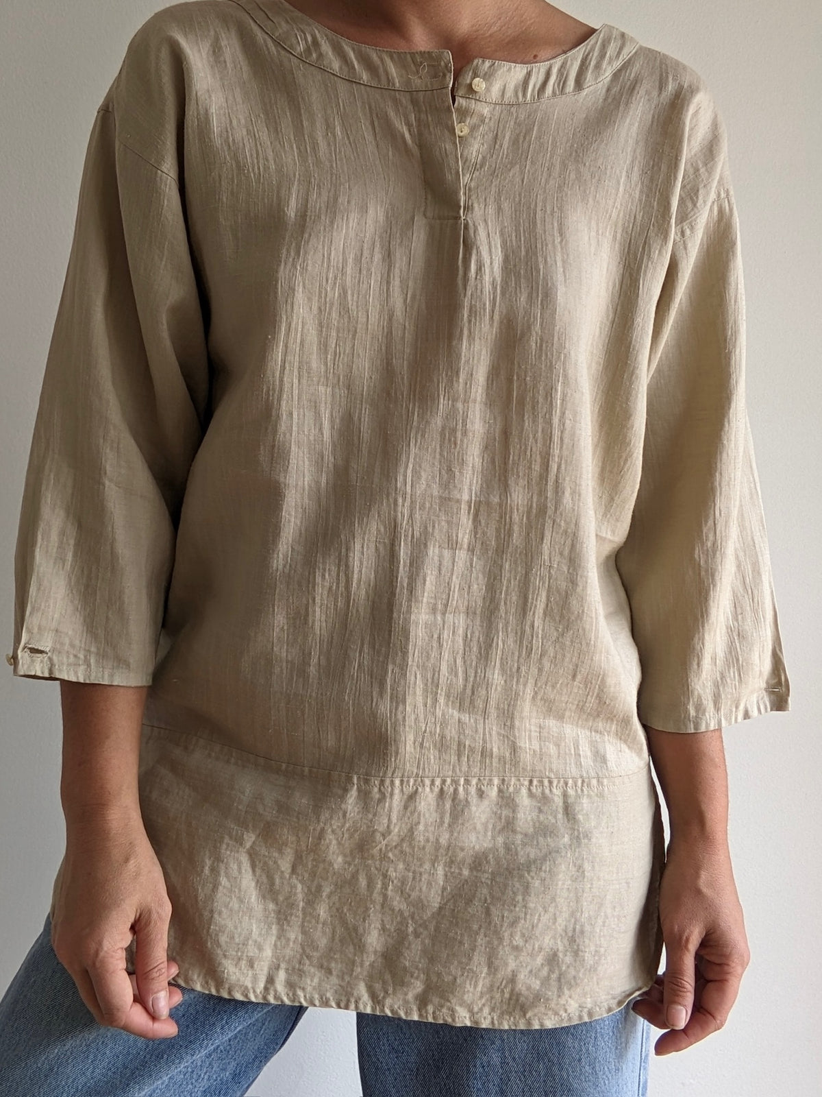 Vintage Sand Henley Tunic