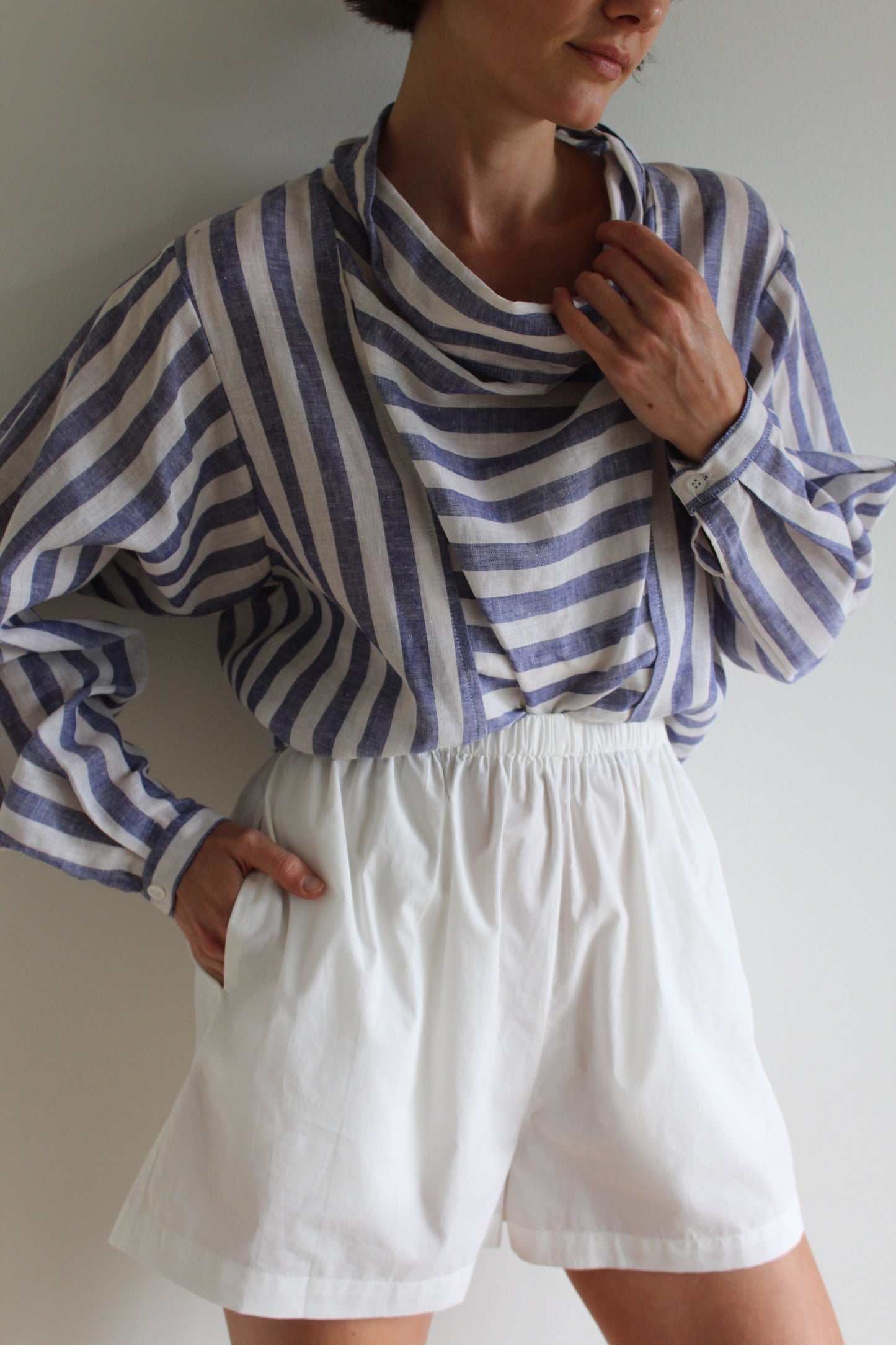 Favorite Vintage Striped Linen Blouse