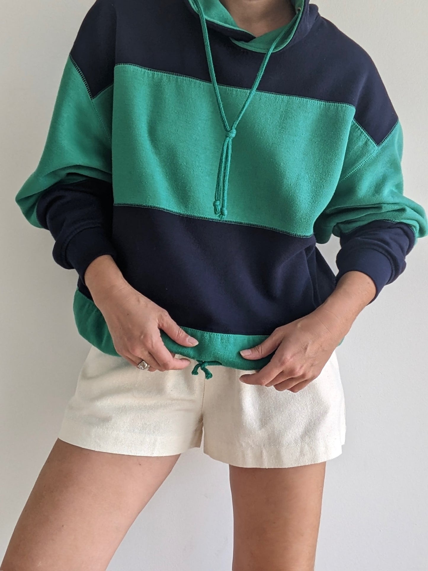 Vintage Lime Striped Sweatshirt