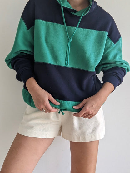 Vintage Lime Striped Sweatshirt