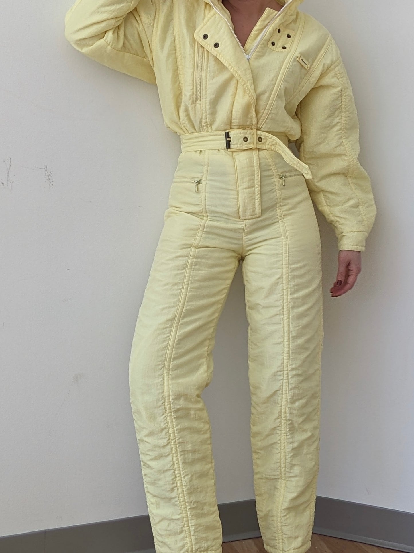 Amazing Vintage Ellesse Lemon Ski Suit
