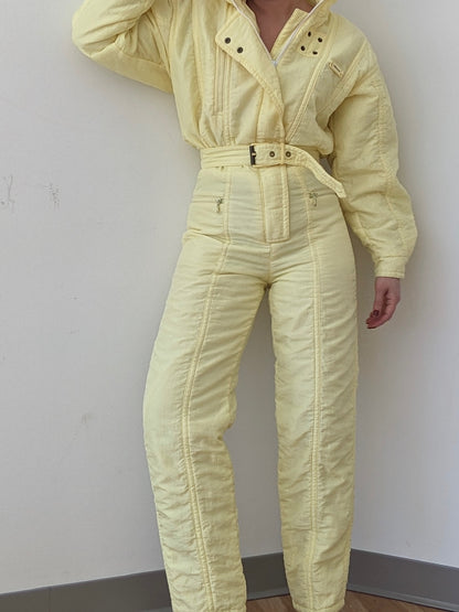 Amazing Vintage Ellesse Lemon Ski Suit