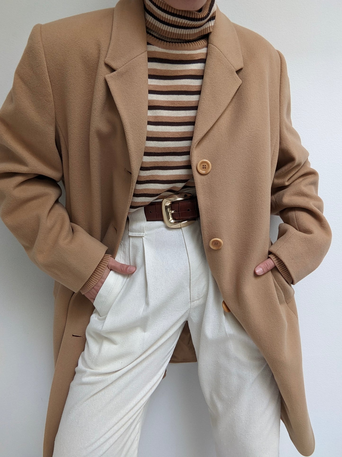 Vintage Butterscotch Wool & Cashmere Coat