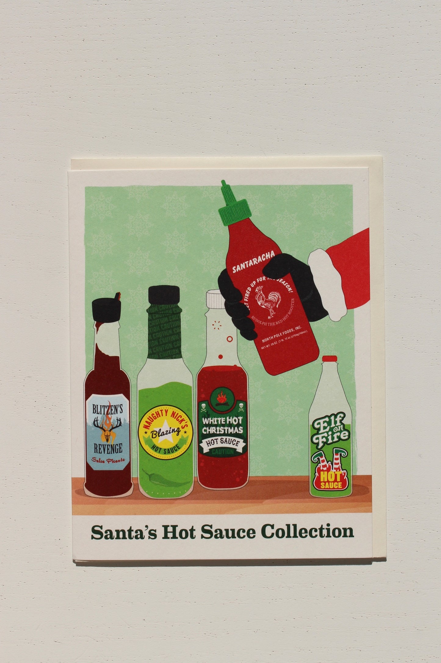 Santa's Hot Sauce Collection Card