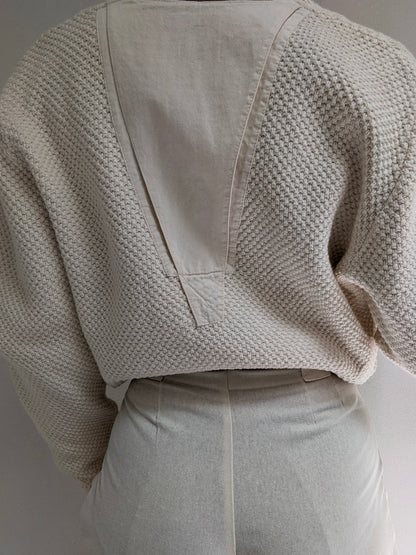 Beautiful Vintage Ivory Knit Cardigan