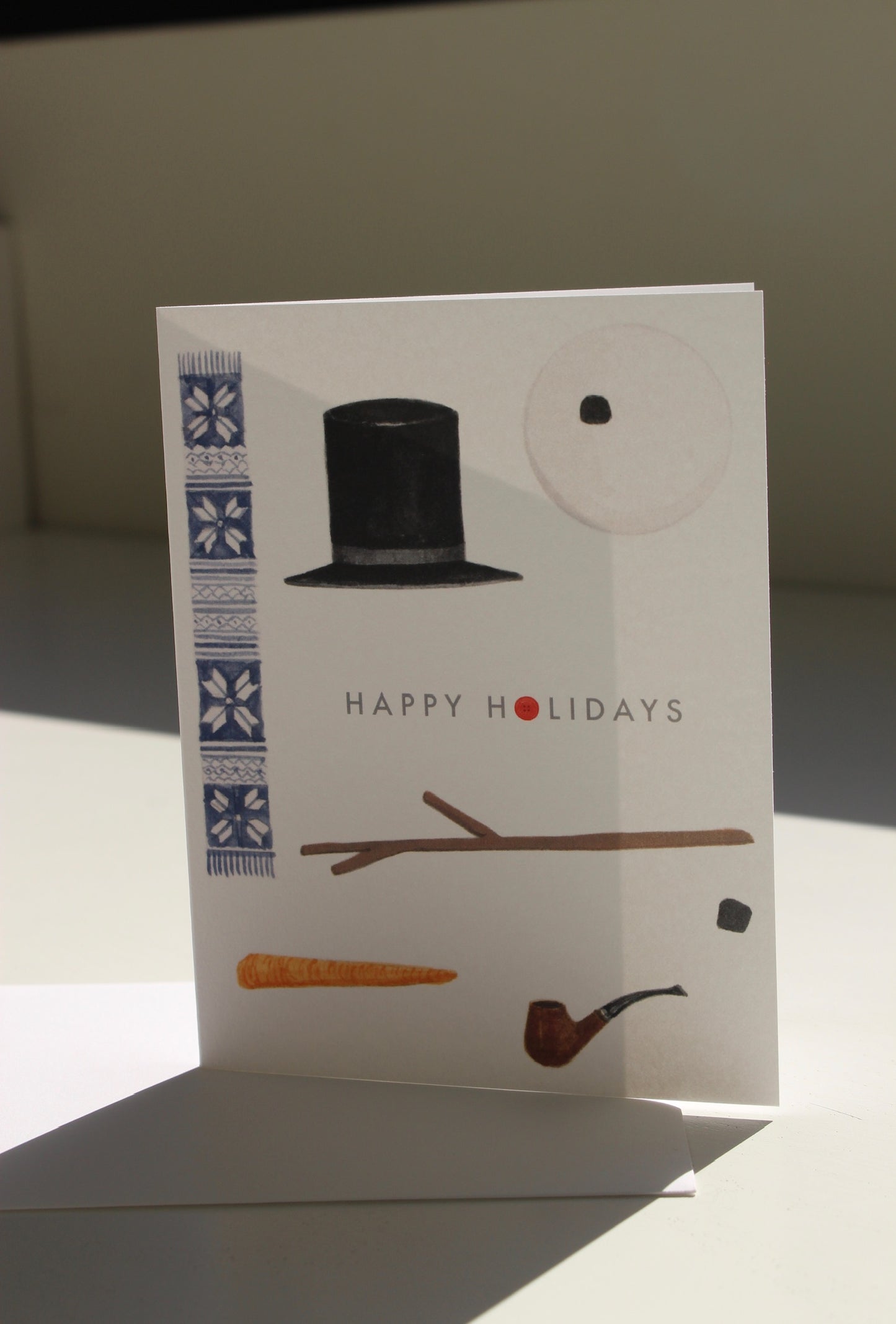 Deconstructed Snowman Card