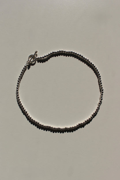 Lottie Sterling Silver Beaded Necklace
