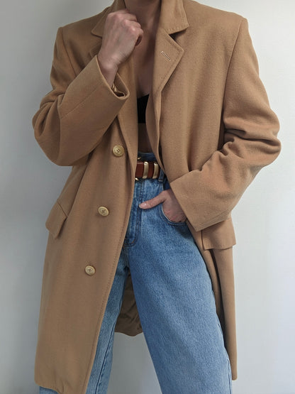 Vintage Butterscotch Cashmere Coat