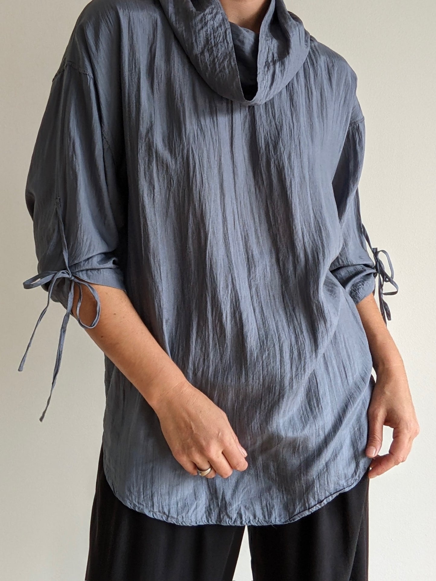 Incredible Vintage Stone Silk Pullover