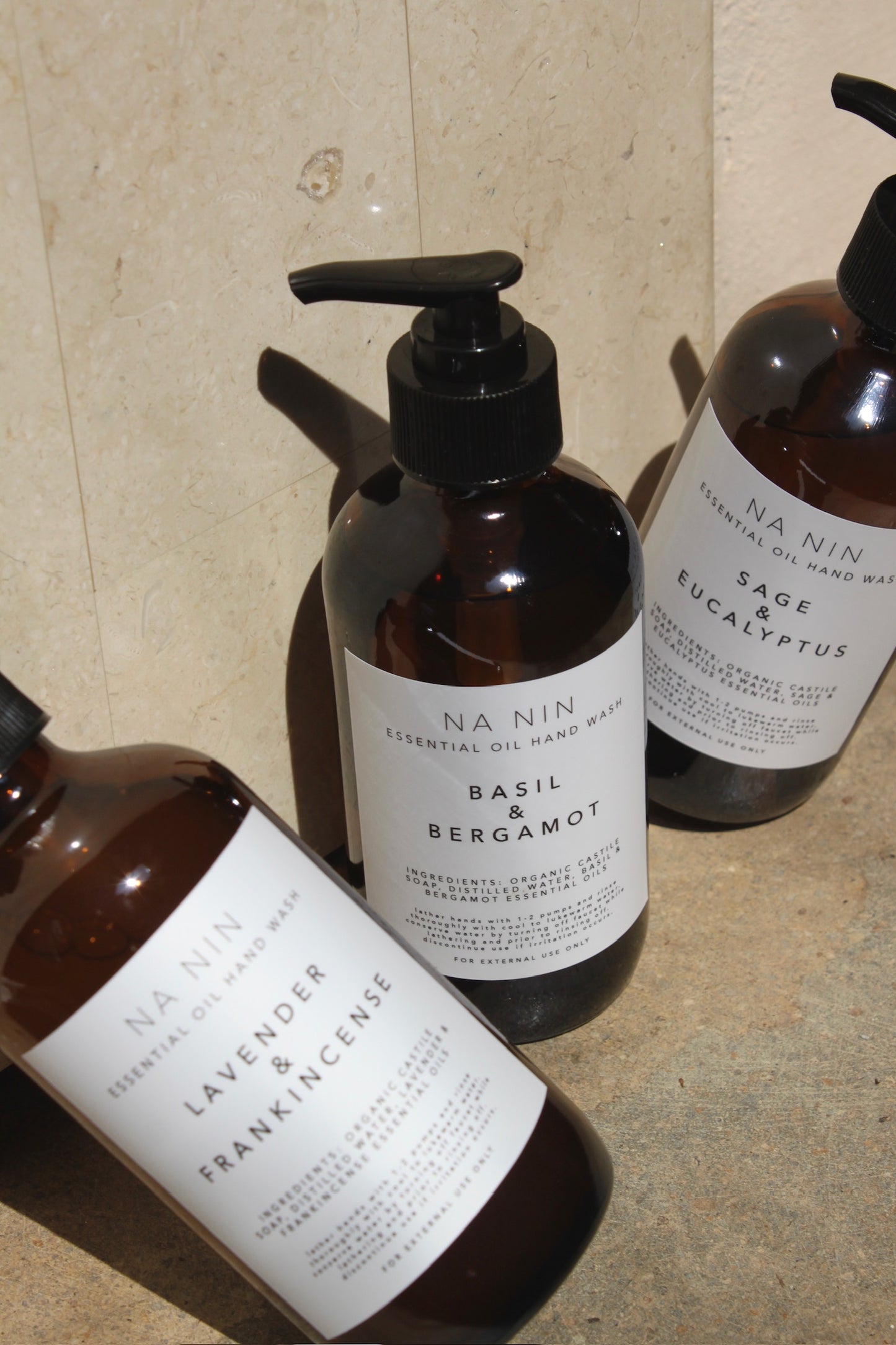 Basil & Bergamot Essential Oil Hand Wash