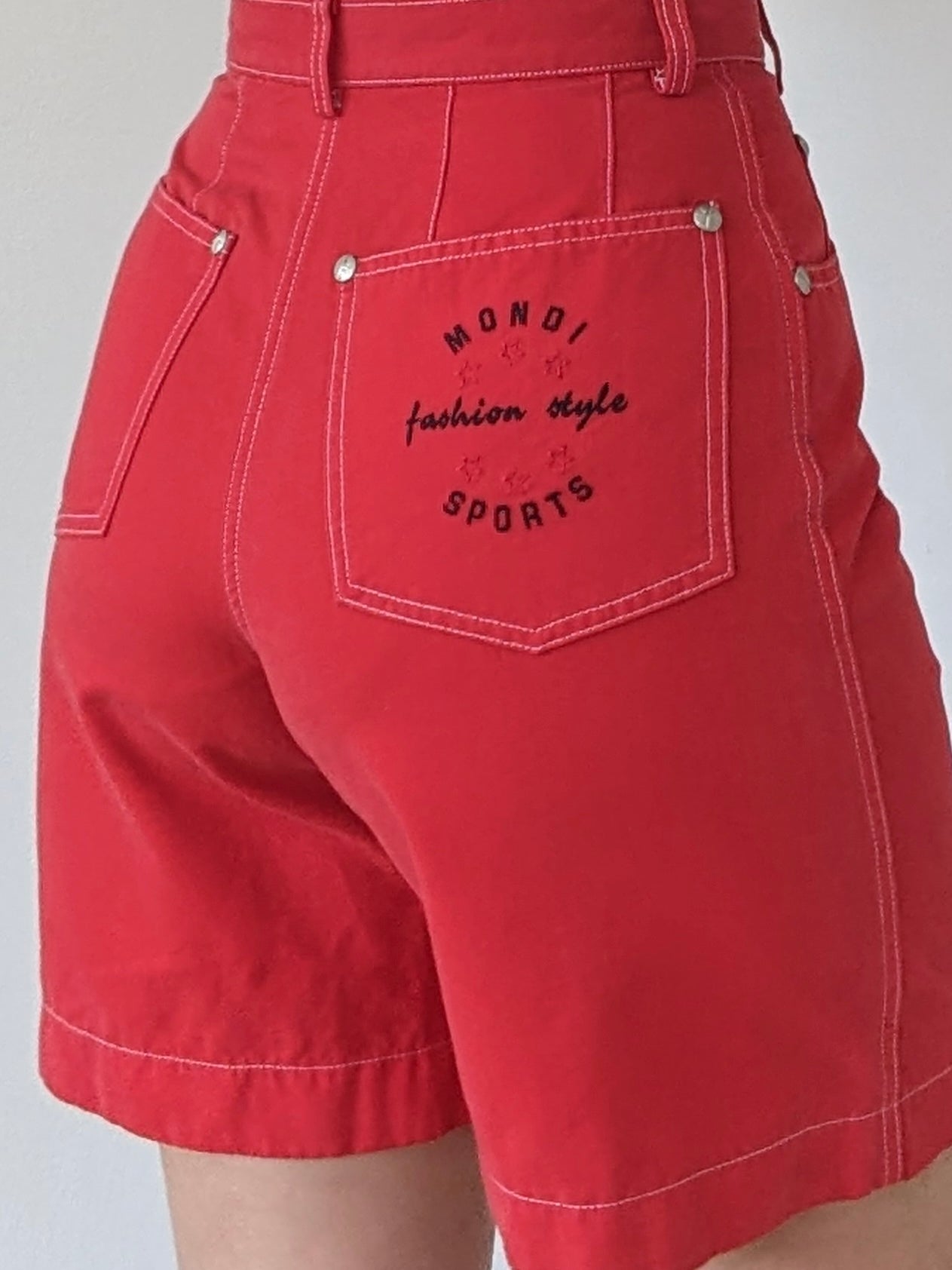 Vintage Mondi Cherry Red Shorts
