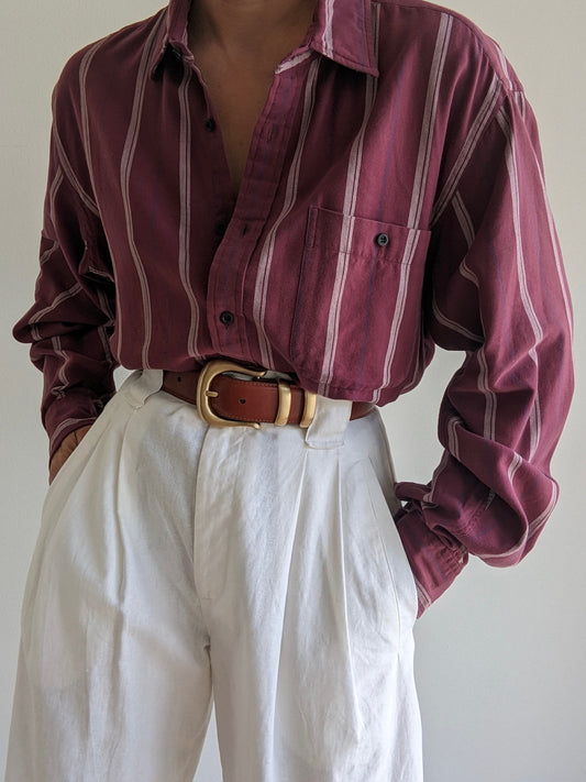 Vintage Yves Saint Laurent Striped Shirt