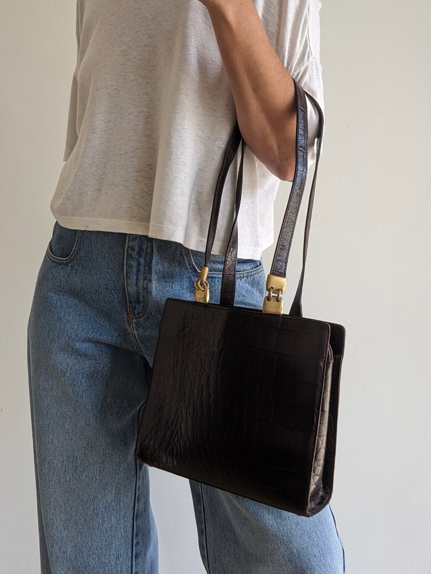 Vintage Paola Del Lungo Italian Leather Bag