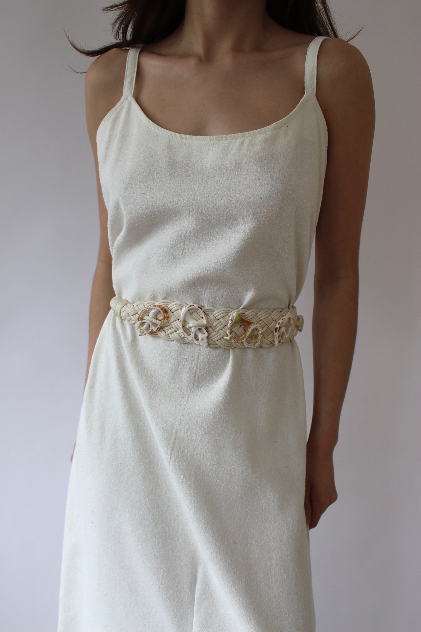 Vintage Macrame Shell Belt