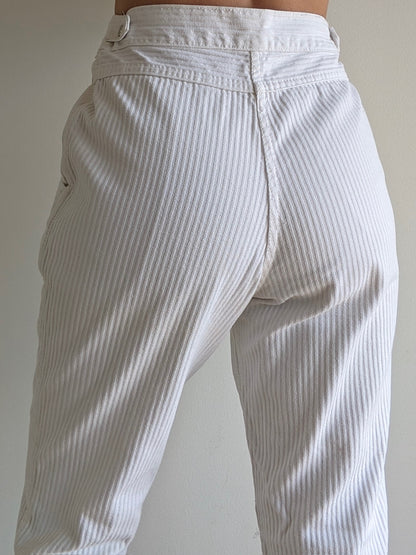 Vintage Gitano Ivory Ribbed Denim