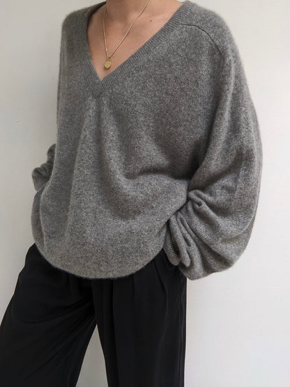 Vintage Charcoal Cashmere Sweater