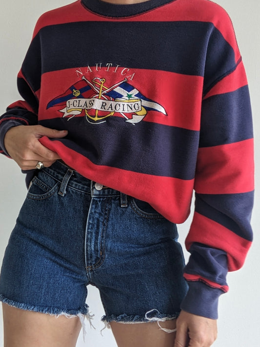 Vintage Nautica "J-Class Racing" Embroidered Sweatshirt