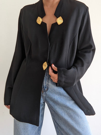 Statement Vintage Caviar Blazer