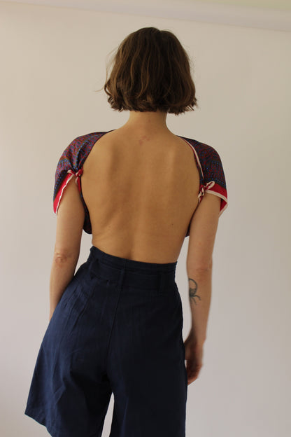 Vintage Belted Pleated Shorts