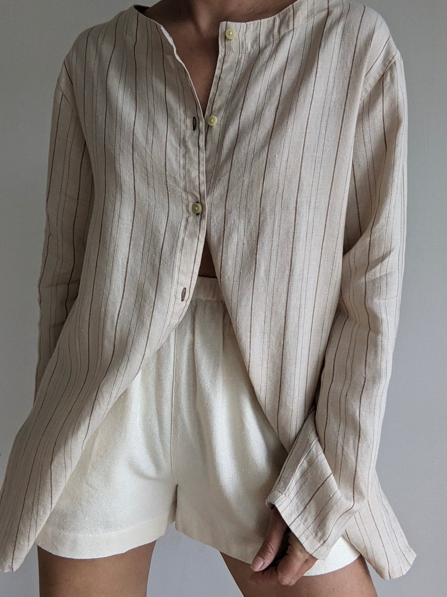 Vintage Striped Linen Tunic