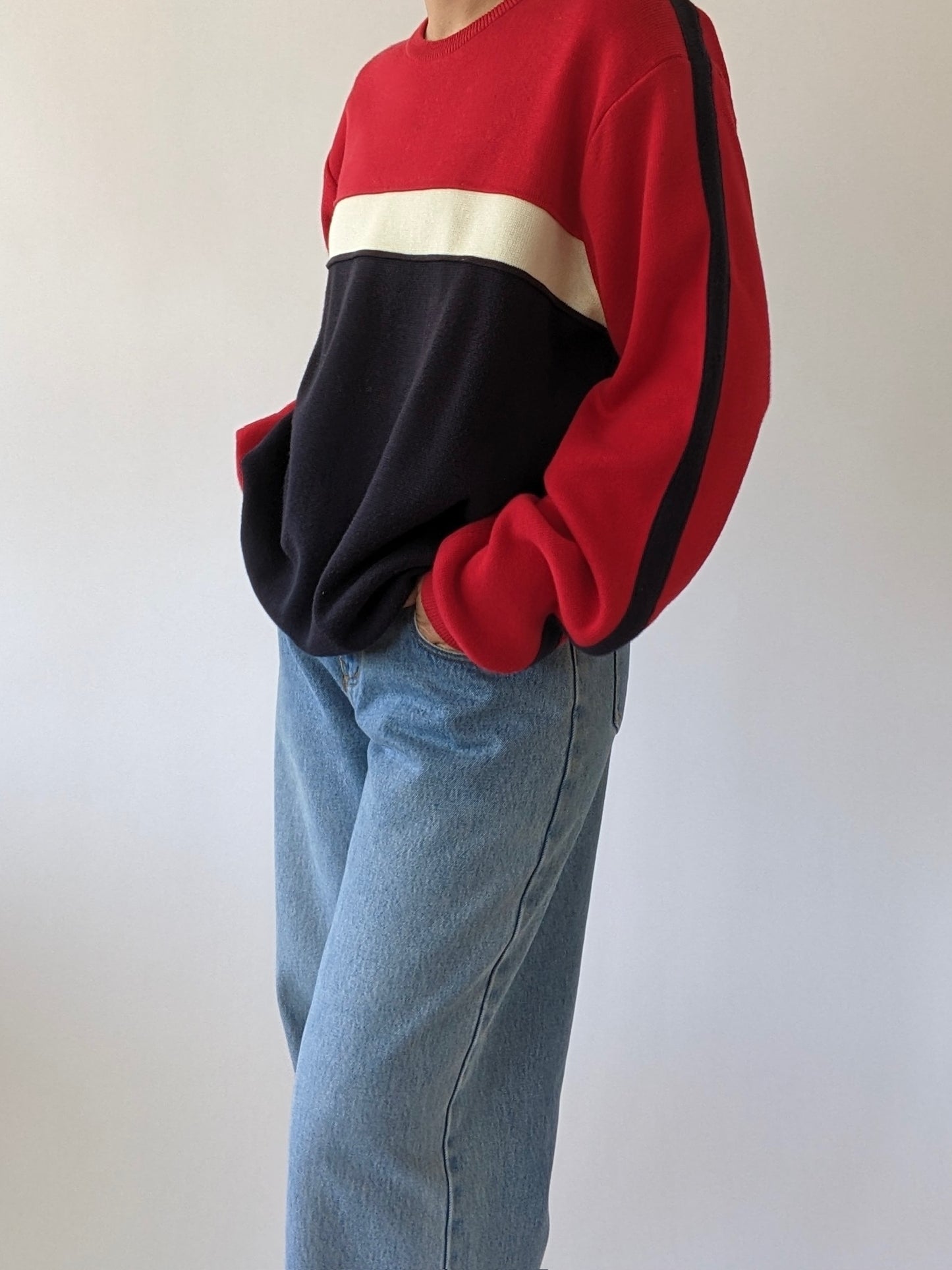 Classic 90s Bold Striped Sweater