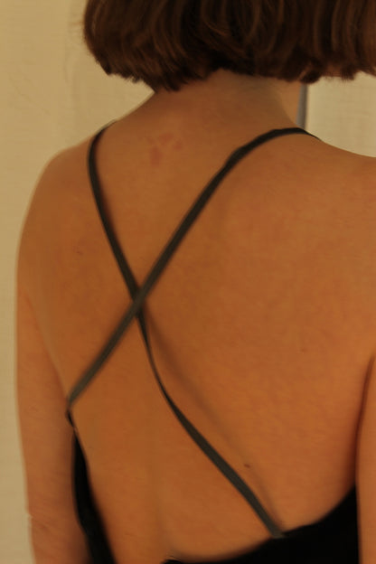 Stunning Vintage Velvet & Striped Dress