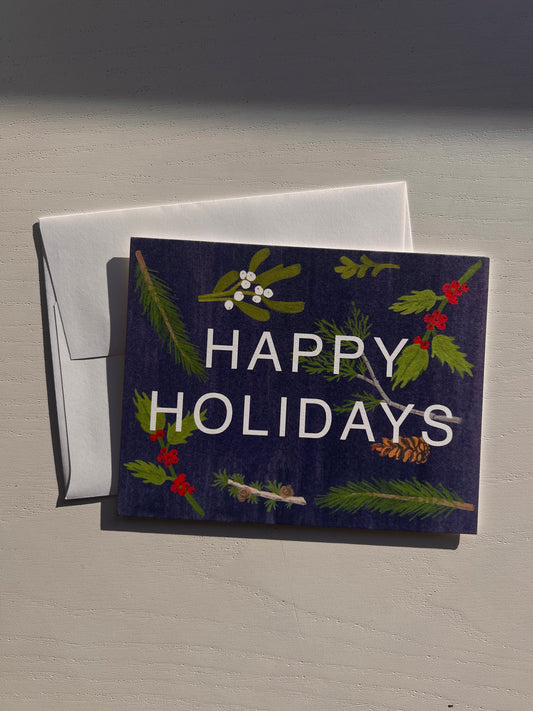 Happy Holiday Sprigs Card