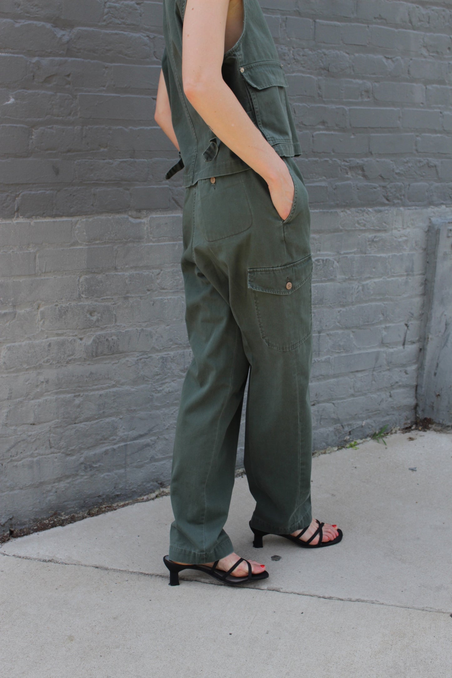 Incredible Vintage Safari Vest & Cargo Pant Set