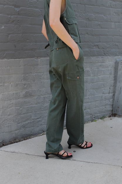 Incredible Vintage Safari Vest & Cargo Pant Set