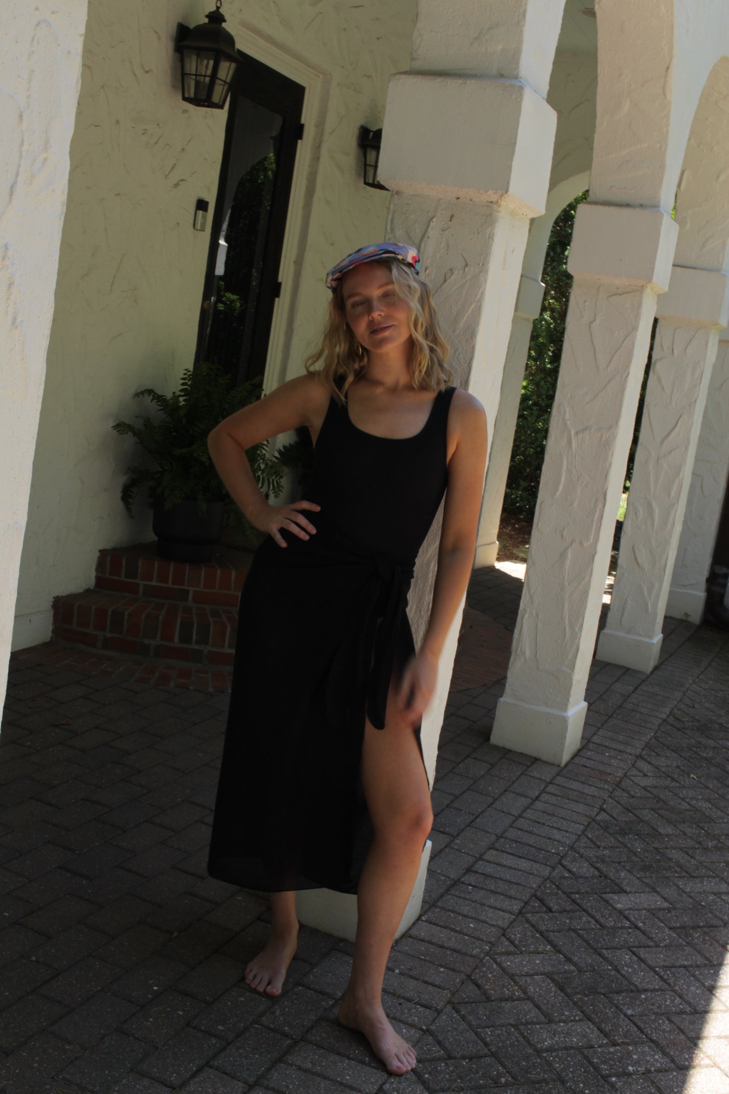 Vintage Sheer Onyx Tie Skirt