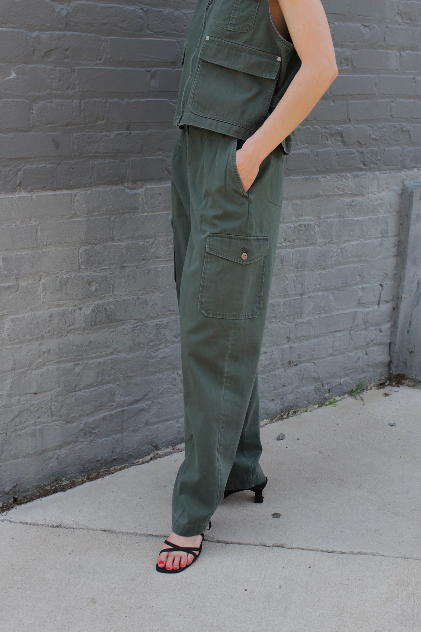 Incredible Vintage Safari Vest & Cargo Pant Set