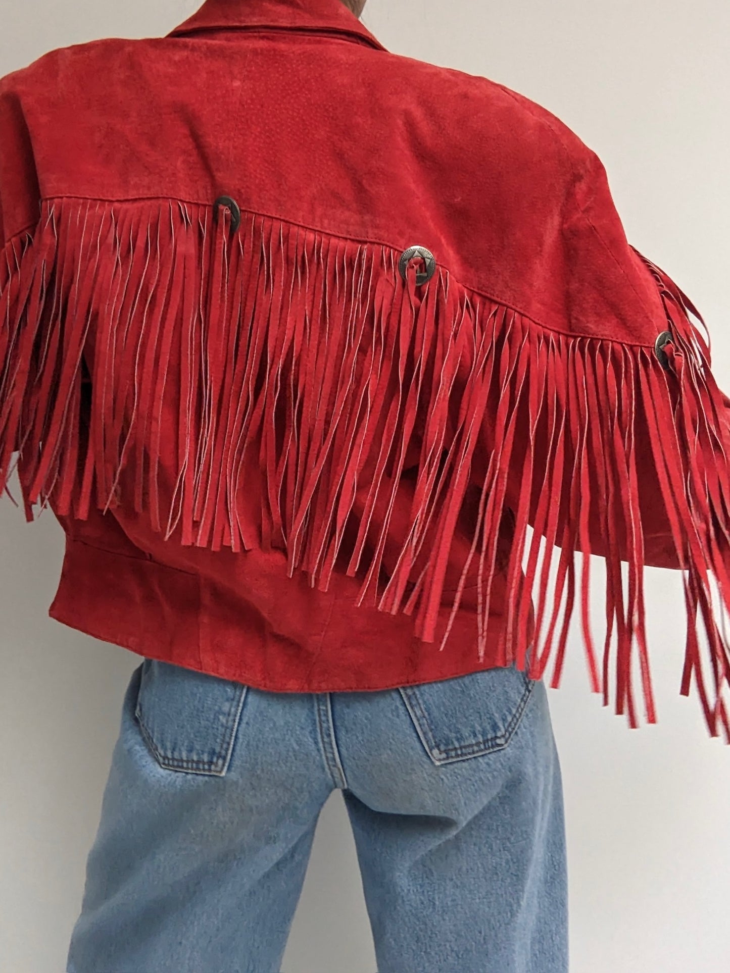 Rare Vintage Cayenne Fringe Suede Jacket
