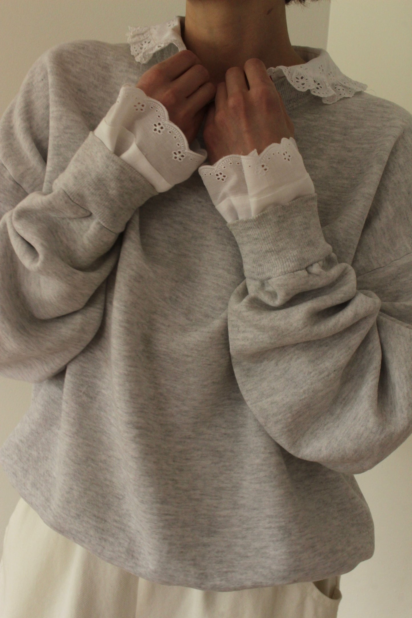 Reworked Vintage Collared Crewneck