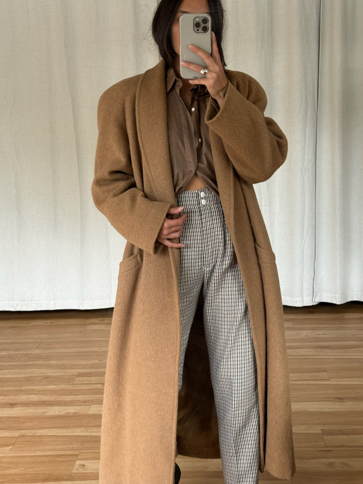 Incredible Vintage Toffee Wool Coat