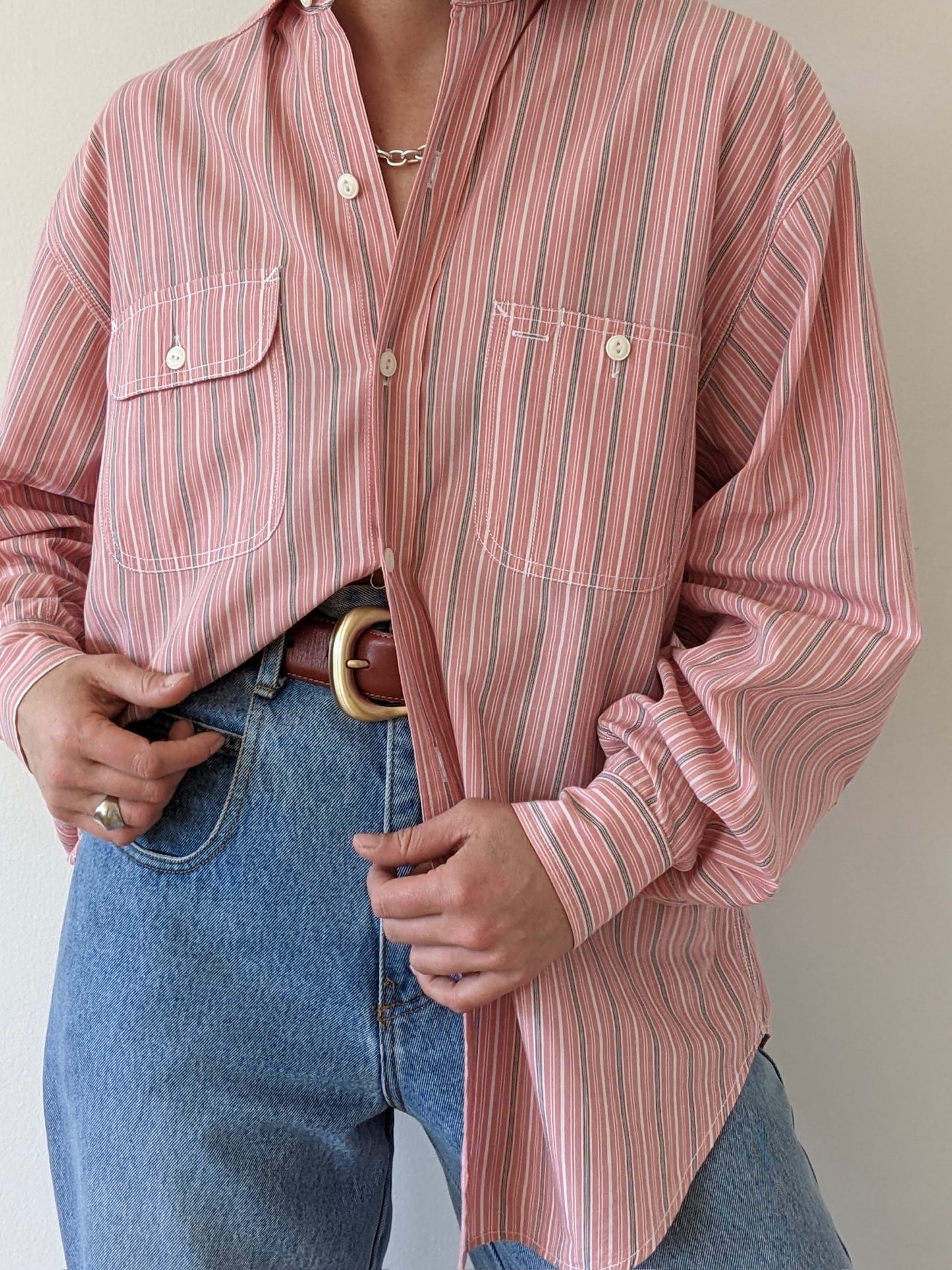 Vintage Ralph Lauren Striped Cotton Shirt