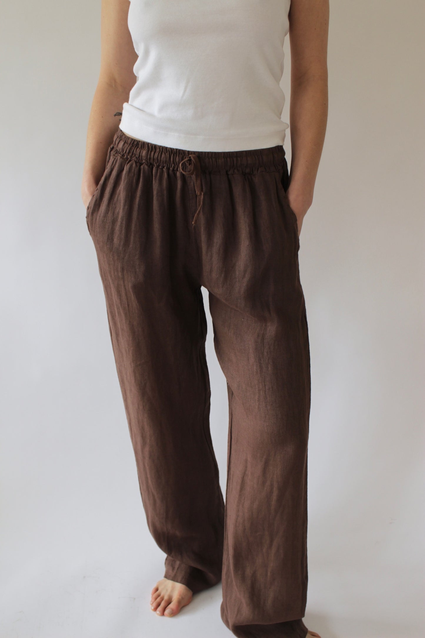 Straight Linen Trouser