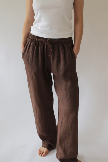 Straight Linen Trouser