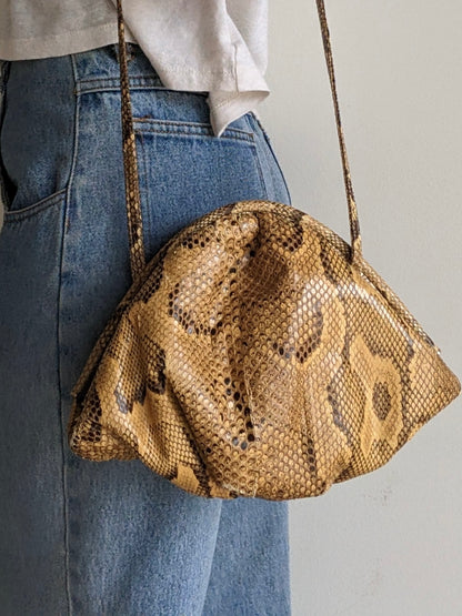 Incredible Vintage Genuine Snakeskin Purse